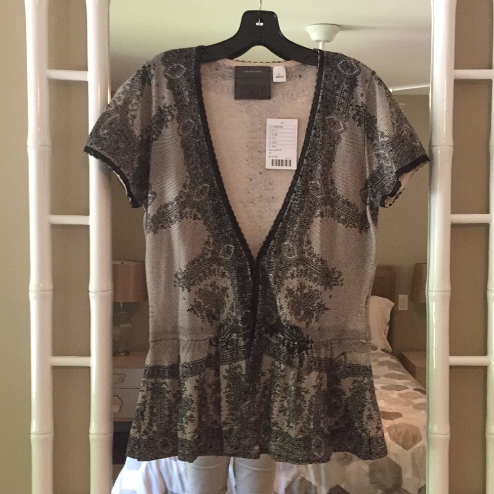 Anthropology blouse/vest